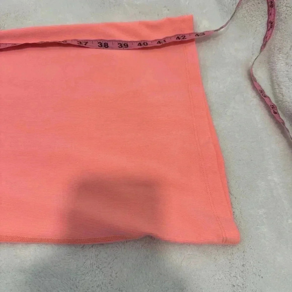 Beyond Yoga 187 Heather Rib All Day Flare Pant in Peach Sorbet size M - Picture 11 of 12